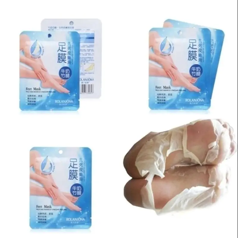 

Milk Bamboo Vinegar Exfoliating Feet Peel Mask Soft Touch Callus Dead Skin Remover Whiten Moisturize Nourishing Foot Skin Care