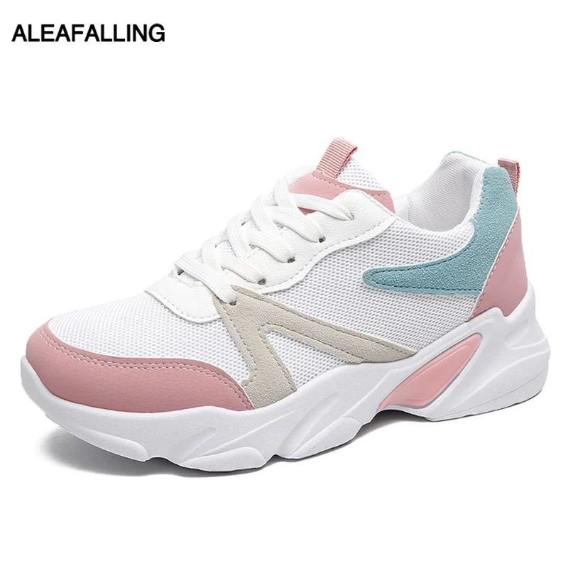 

Aleafalling Women Outdoor Breathable Sneakers Lace Up Flock Mature Leather Lady Shoes Solid Outdoor Girl's Shoes 2Colors 201944