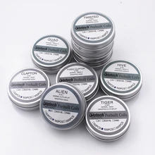 Glotech 100pcs Alien Tiger Fused Clapton Premade Coils Hive Twisted Mixed Twisted Prebuilt Coil for DIY RDA RBA Atomizer Glotech 100pcs Alien Tiger Fused Clapton Premade Coils Hive Twisted Mixed Twisted Prebuilt Coil for DIY RDA RBA Atomizer