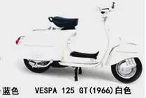 1:18 VESPA PIAGIO 1968 GTR рельефная пластина металлическая Игрушечная машина из сплава винтажная Репетиционная подножка Игрушечная модель мотоцикла мальчик подарок - Цвет: 125 gt 1966