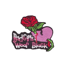 Красивый красивый цветок патч bad girls железа на границах использовать в ткани или сумке вышивка Добро пожаловать на заказ