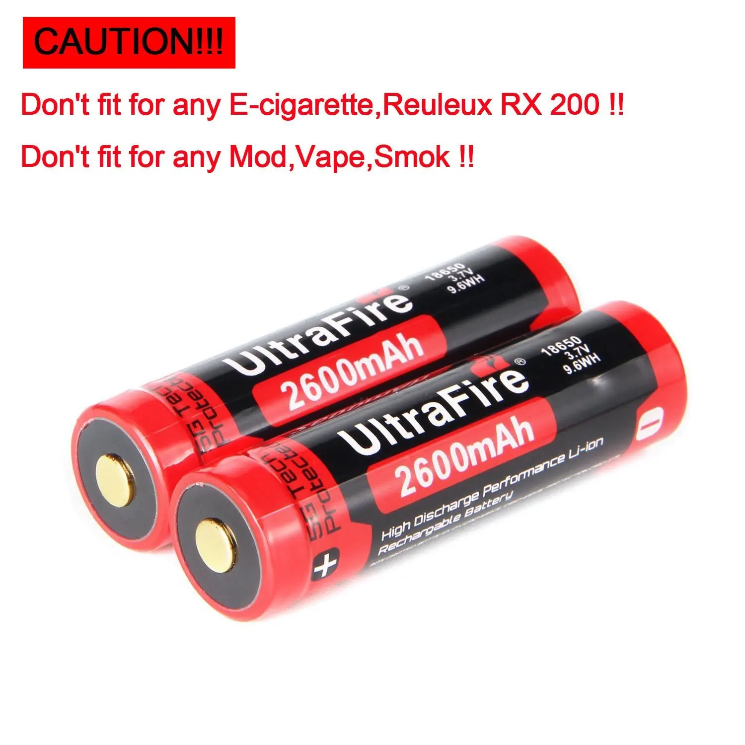 Бренд UltraFire 100% оригинал 18650 3 7 в 2600 мАч аккумулятор перезаряжаемая литиевая
