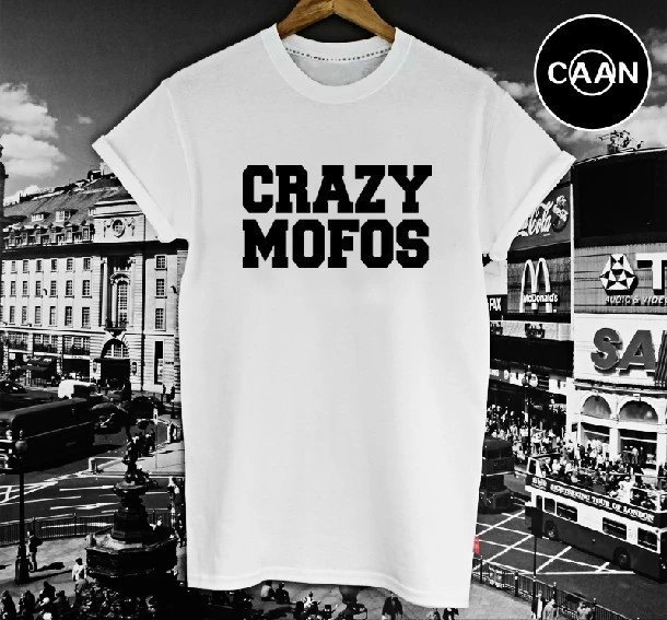 Women Geek One Direction Casual T shirt Crazy Mofos Letters t shirts Homies Homie Free Shipping Plus Big Size - AliExpress
