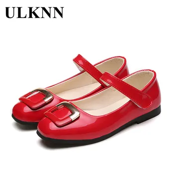 

ULKNN Girls Leather Shoes Kids Casual Shoes For Girls Princess Children Shoes Flats Party Wedding School Dress Spring Autumn Kid