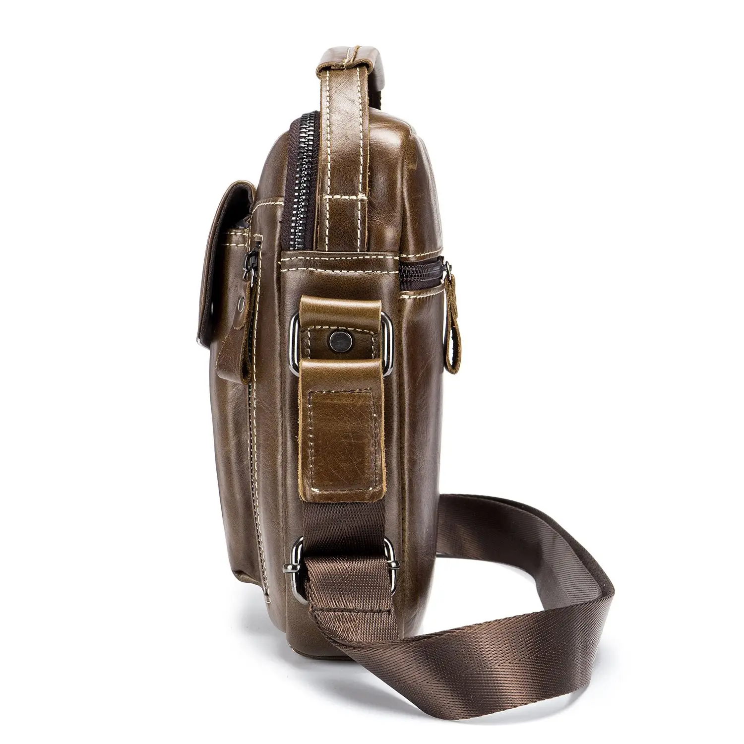 2 اللون Bullcaptain الكلاسيكية العلامة التجارية جلد طبيعي الأعمال رسول حقيبة خمر حقيبة Crossbody للرجال عارضة الكتف حقيبة 2 اللون Bullcaptain الكلاسيكية العلامة التجارية جلد طبيعي الأعمال رسول حقيبة خمر حقيبة Crossbody للرجال عارضة الكتف حقيبة