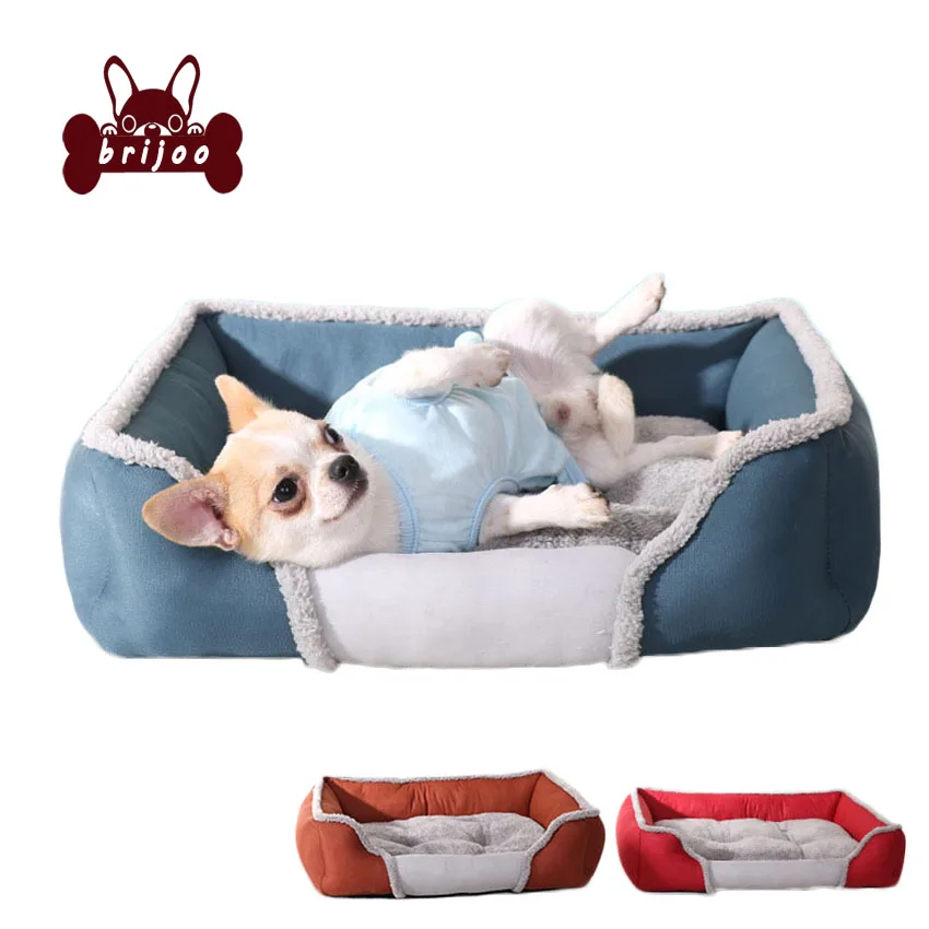 

Brijoo Dog Bed Pet Waterloo Cat and Dog Nest Creative Square Cat Litter Fall and Winter Warm Dog Bed Cushion Ventilation kennel