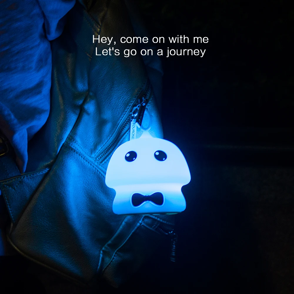 7 Colors LED Night Light Silicone Cartoon Elf Ambient Light Rechargeable Decor Table Lamp for Girl Baby Holiday Gift (20)