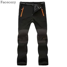Fecocozy мужские зимние уличные внутренние флисовые штаны осенние мужские ветрозащитные флисовые брюки для скалолазания