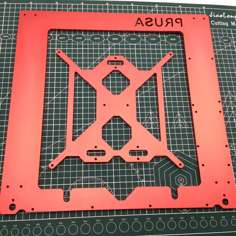 1 комплект анодированного алюминия Prusa i3 рамка Комплект с подогревом кровать Поддержка Y каретки 6 мм Толщина