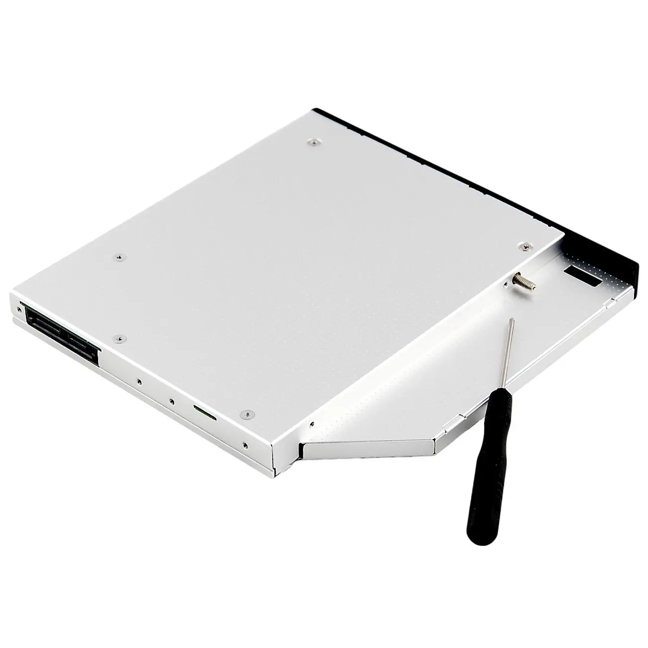 

PROMOTION! SATA Optical Bay 2nd Hard Drive Caddy, Universal for 12.7mm CD / DVD Drive Slot (for SSD and HDD)