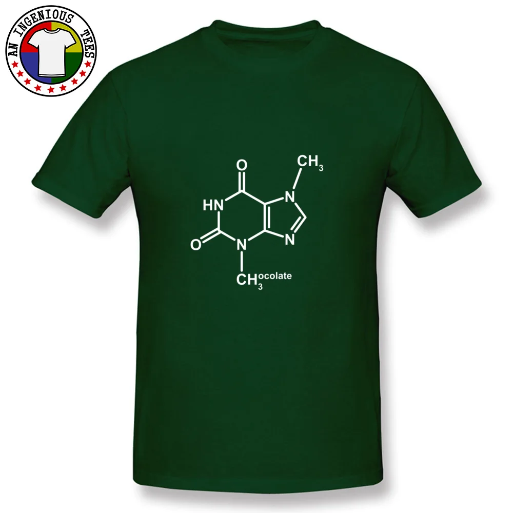Normal Theobromine Molecule Chocolate 13035 T Shirts for Male Fitted ostern Day Crew Neck 100% Cotton T Shirts Top T-shirts Theobromine Molecule Chocolate 13035 dark