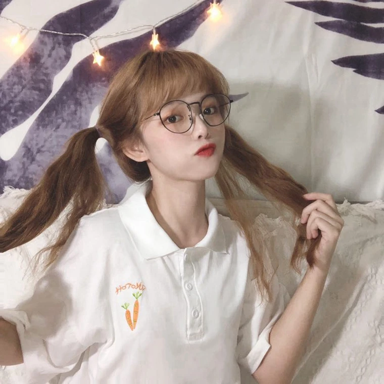 

New summer sweet Korean preppy style fashion Women's Clothing short sleeve print turn-down collar kawaii Loose T-Shirts female