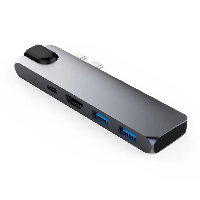 Mosible Thunderbolt 3 адаптер USB C концентратор к HDMI 4K Rj45 1000M с PD концентратор 3,0 порт для MacBook Pro \ Air type-C Ключ