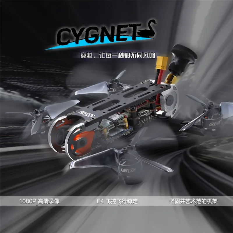 Geprc GEP-CX Cygnet 145 мм 3 дюйма стабильный F4 20A 48CH RunCam Сплит Мини 2 1080P HD RC FPV гоночный Дрон