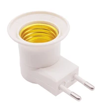 Цоколь лампы E27 Светодиодный светильник с разъемом для штепсельной вилки Европейского типа адаптер конвертер для патрона лампы с кнопкой ВКЛ/ВЫКЛ