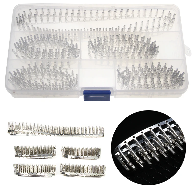 

500PCS Female Pin Header Bare Terminals Set Tinned Copper Jumper Connectors Kit For Electronics Household Appliances