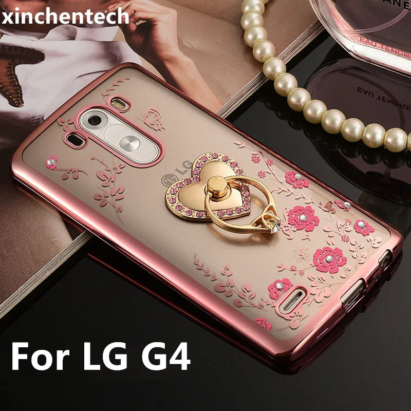 

2016 For LG G4 Case Luxury Plating Gilded TPU silicone soft Back Cover For LG G 4 H815 H818 F500 / H810 Accessory Coque stylus