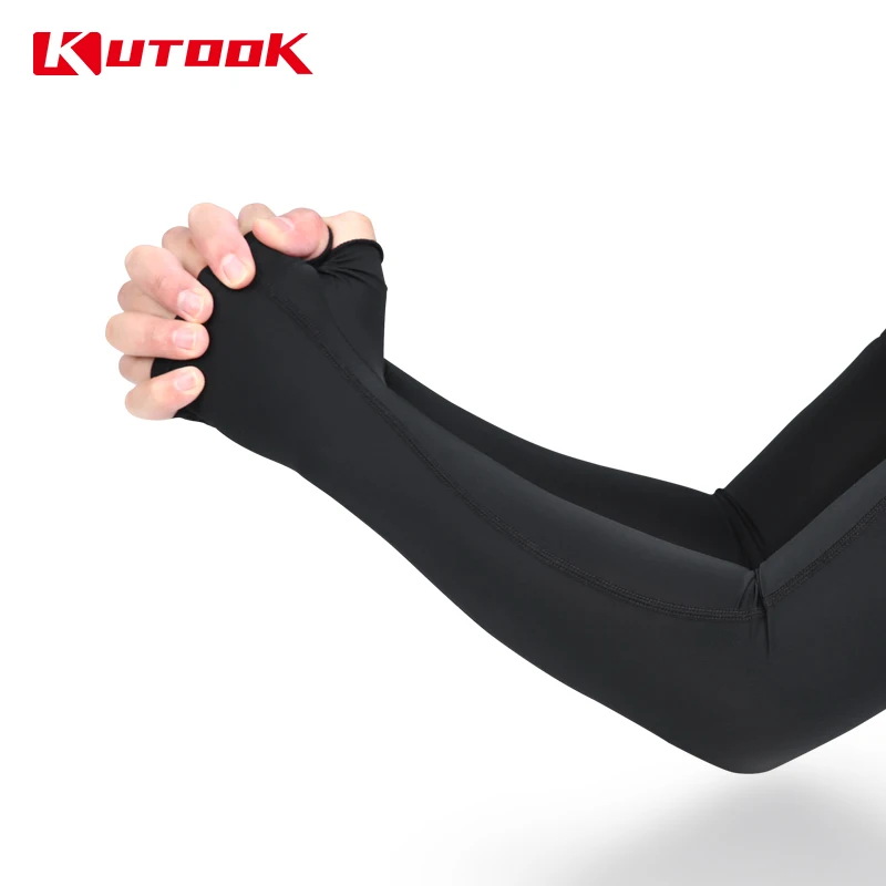 

KUTOOK Summer Outdoor Cycling Sleeve Ice Silk Sleeve Arm Elbow Protection Anti-UV Sunscreen Riding Running Outside Sports Sleeve