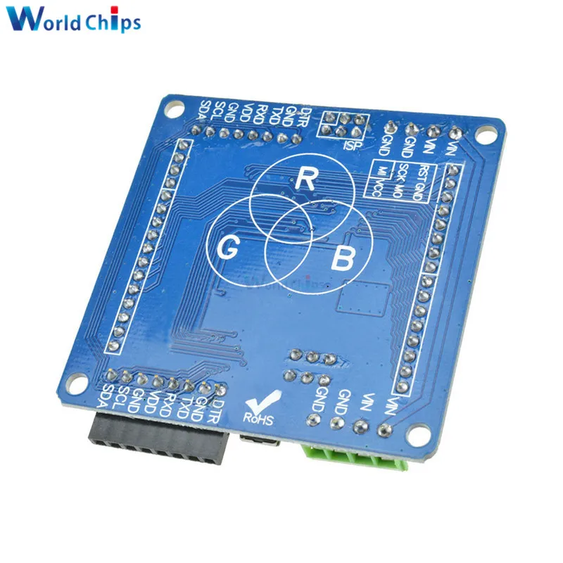 8x8 8*8 RGB светодиодный матричный плата драйвера модуля+ Полный Цвет Радуга V2.0 Мини матричный RGB светодиодный драйвер щит для Arduino AVR