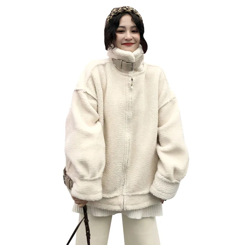Winter Women Jacket Faux Fur Coat New Loose Jackets Thicken Warm Outerwear Medium Long Overcoat 2018 Elegant Woman Coats Vs263 | Женская
