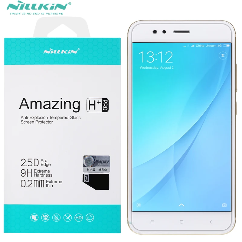 oleophobic film for xiaomi mi a1 mia1 Tempered glass nillkin 9H H / H+ PRO protective film For xiaomi mi a1 Screen Protector a-mobile-mi