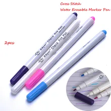 2 шт цветные с низким запахом воды/воздуха стираемые маркеры, швейные втулки чернила ткань Лоскутная маркер маркировочная ручка