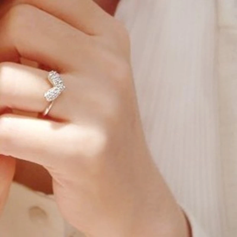 

17mm size Adjustable Factory price! New style Fashion shiny love ring 2019 HOT