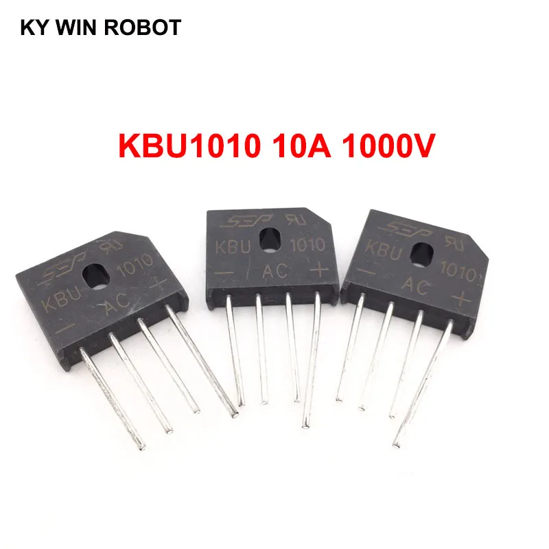 

5PCS 10A 1000V DIP-4 diode bridge rectifier KBU1010