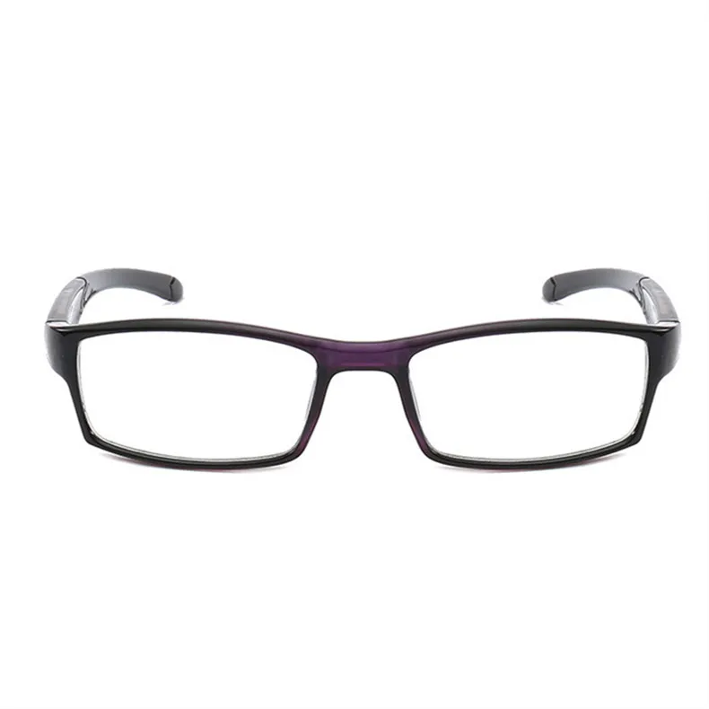 YOOSKE модные ультра светильник очки для чтения для мужчин и женщин дальнозоркости очки для чтения+ 1,0 1,5 2,0 2,5 3,0 3,5 - Цвет оправы: Фиолетовый