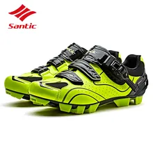 Santic Cycling Shoes 2018 Men Pro Mountain Bike Shoes Racing Team Self-Locking Athletic MTB Bicycle Shoes Zapatillas Ciclismo