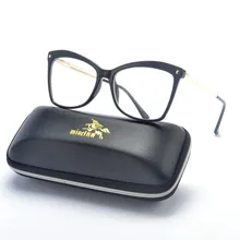 Новые кошачьи женские очки Роскошная брендовая прозрачная оправа Женская оправа для очков Модные корректирующие очки при близорукости линзы FML