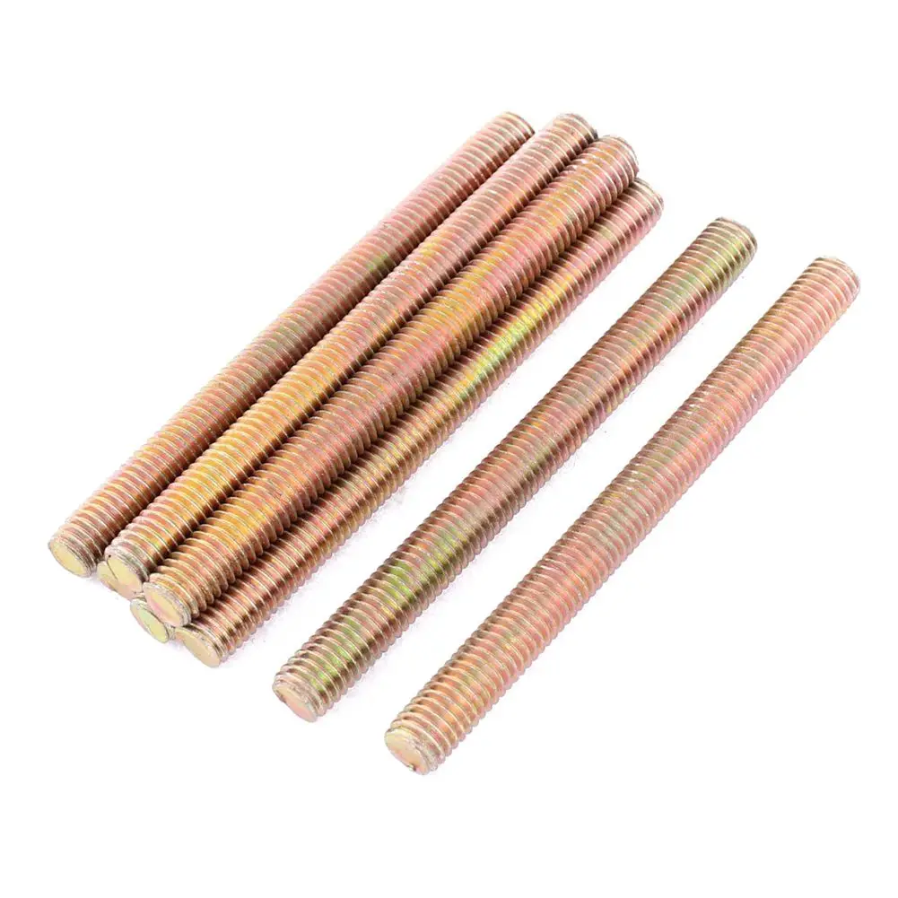 

HHTL-8 Pcs M8 x 90mm Male Full Thread Dual Head Threaded Rod Bar Screw Bolt