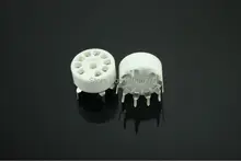 2PCS 9Pin Tube Socket For 7025 EF86 6AN8 12BH7 6N6 Tube Ceramic Socket PCB Board Socket Free Shipping