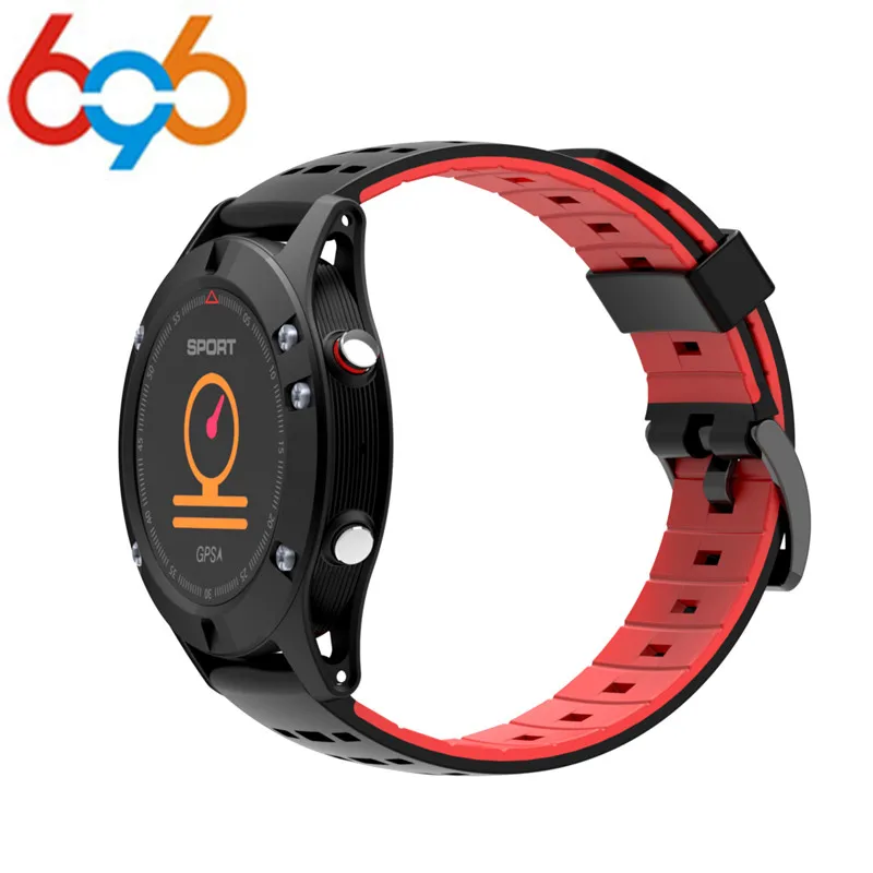 

696 2018 NEW OLED F5 GPS Smart watch Altimeter Barometer Thermometer Bluetooth 4.2 IP67 Smartwatch Wearable devices for iOS Andr