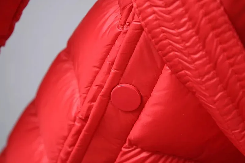 Light Duck Down Parkas Com Capuz Quente