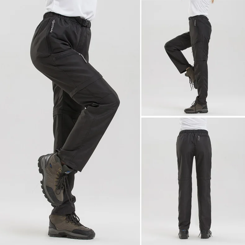 Мужские Съемные Брюки Карго, быстросохнущие дышащие брюки, новинка, летние весенние повседневные армейские женские военные брюки