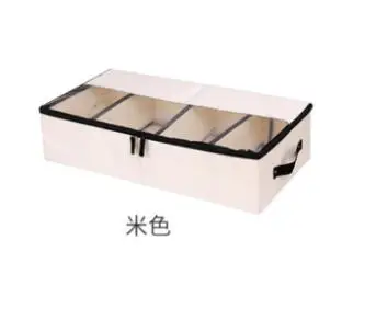 접이식 신발 보관함, 옷장 옷장 정리함, 양말 브래지어 속옷, 린넨 코튼 보관 가방, 침대 아래 정리함, 1 개