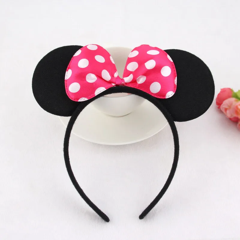 

5pcs/lot Minnie Mouse Hairband Girls/Women Bezel Hair Band Plastic Headband