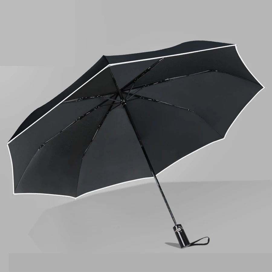 Women Automatic Umbrella Uv Black Large Wind Light Luxury Big Umbrellas Ladies Clear Strong Paraguas Corporate Gifts 40YS0058 | Дом и сад