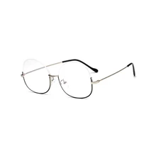 Металлические оправа для очков полуобода женские очки прозрачные оправы для очков золотые мужские очки с оптической оправой дизайнерская оправа для очков 1887OLO