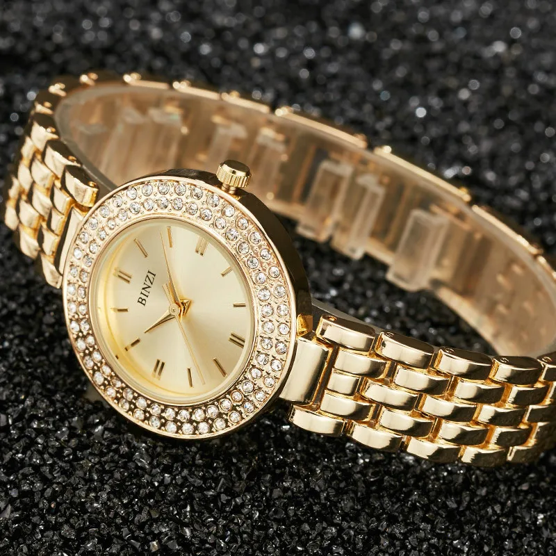 Relogio Feminino montre femme 2018 New Ladies Bracelet Watch For Women Rhinestone Gold Wrist Watch Top Brand Luxury Female Clock (14)
