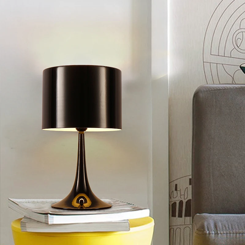 

Creative wedding gentleman table lamp personality post modern minimalist black white light for bedroom bedside study lighting
