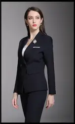 Грейс Черный Для женщин брюки костюмы минималистский костюмы формальные рабочие костюмы Офисные женские туфли костюмы индивидуальный