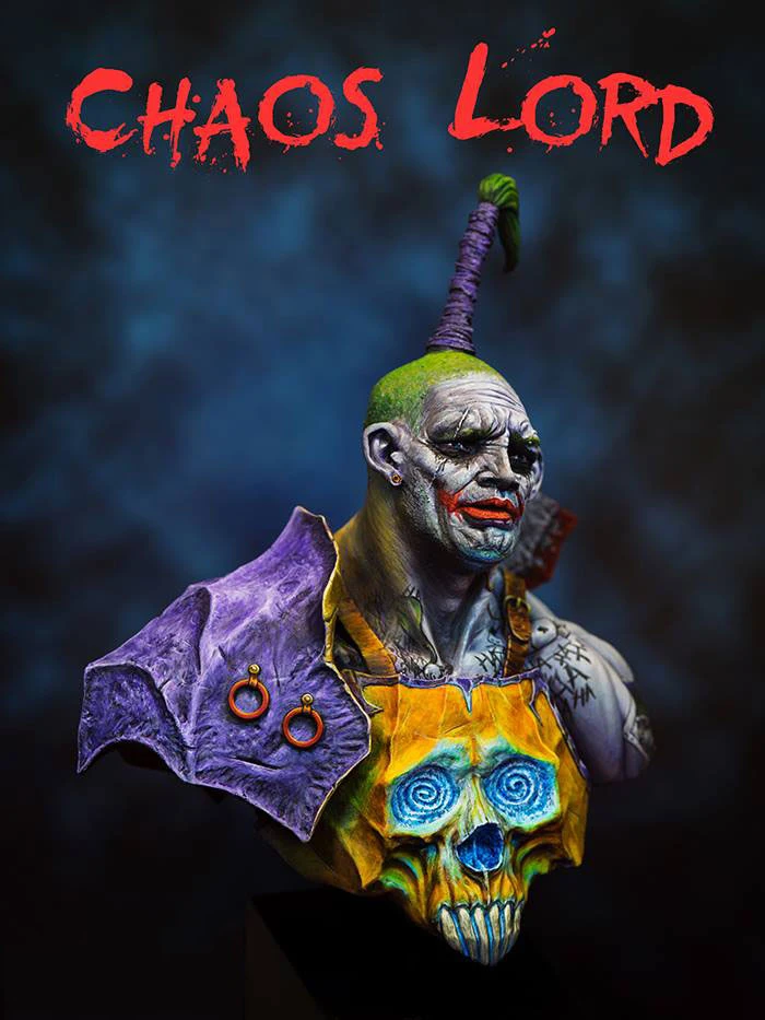 

Scale Models 1/ 9 Chaos Lord bust figure Historical Resin Model