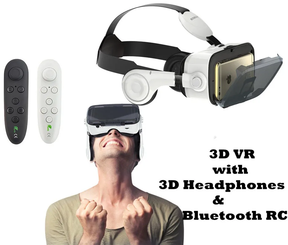 VR Очки виртуальной реальности очки коробка Гарнитура 3D картон глаза наушники для