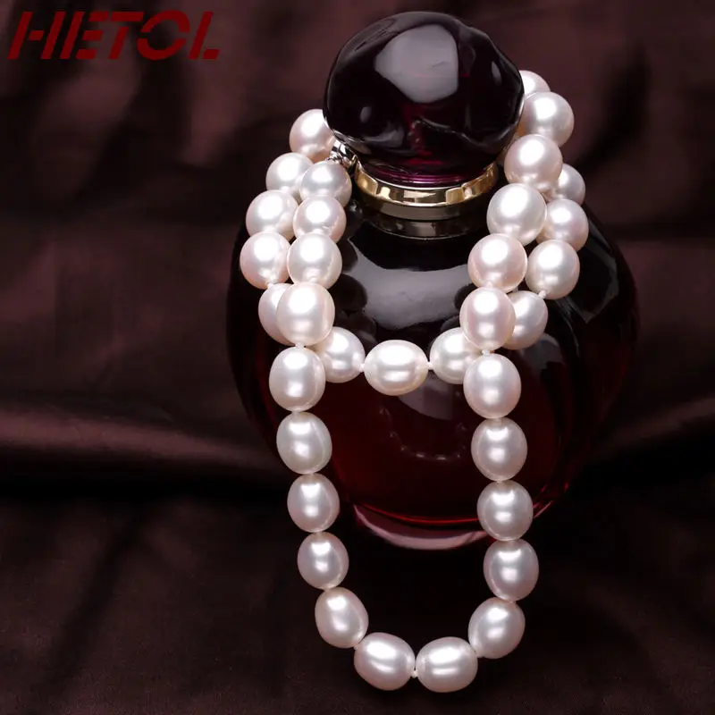 

Free Shipping >>>>> charming natural oval south seas white pearl necklace 18inch