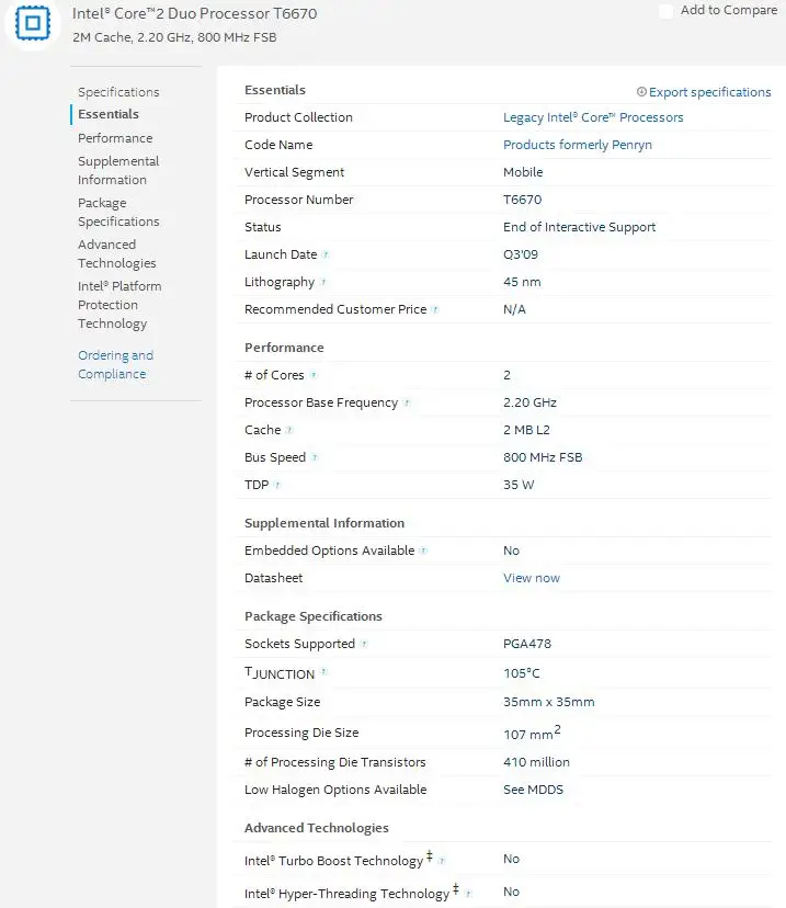 T6670 процессор Intel Core2 Duo ЦПУ T6670 2 м кэш, 2,2 ГГц, 800 МГц FSB ноутбук лучший процессор лучшее качество