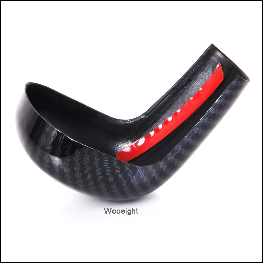 Car Accessories Universal Manual ABS Carbon Fiber Style Interior Gear Head Shift Knob Switching Cover For Toyota Camry 2018 (6)