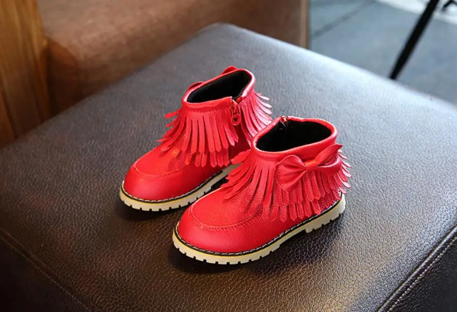 Children's leather snow boots-20