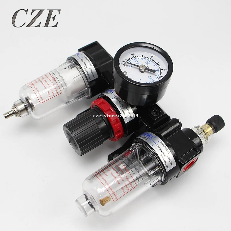 

AC2000 Pneumatic Tools 1/4" inch Air Service Unit(Air TAC TYPE ) Pressure Reducing Valve Atomized Lubricator